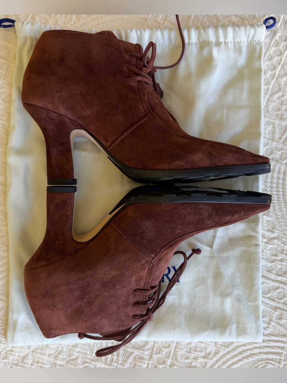 NWT Burberry Storm bootie 38 rich brown - Picture 4 of 11